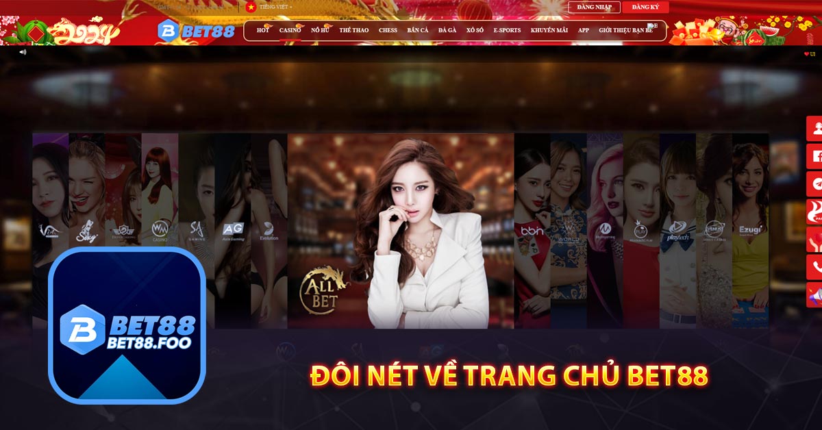 Đôi nét về trang chủ Bet88