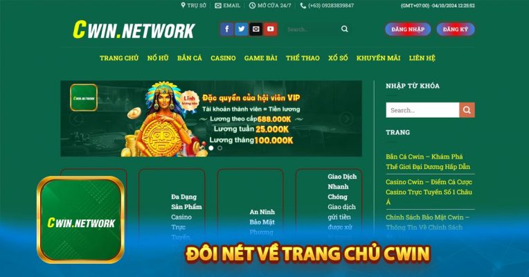 Đôi nét về trang chủ Cwin