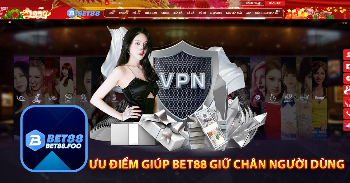 Những ưu điểm giúp Bet88 giữ chân người dùng